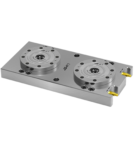 Dwa element zero locator płyty podstawy